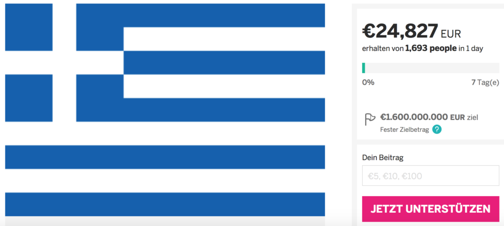 Griechenland-Rettung per Crowdfunding?