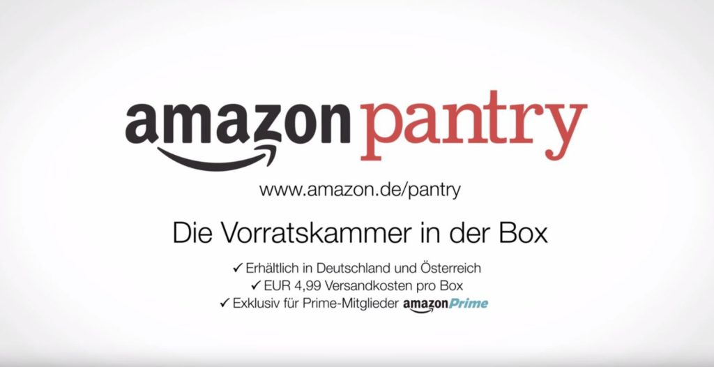 Amazon Pantry: Lebensmittel nach Hause liefern lassen