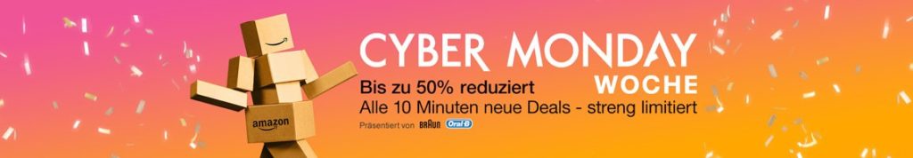 Amazon Cyber Monday: Eine Woche lang alle 10 Minuten ein Angebot