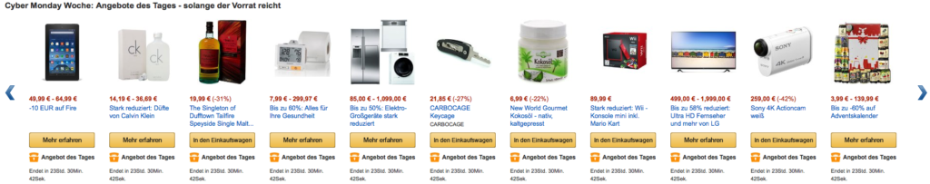 Amazon Cyber Monday Angebote vom 26.11.15