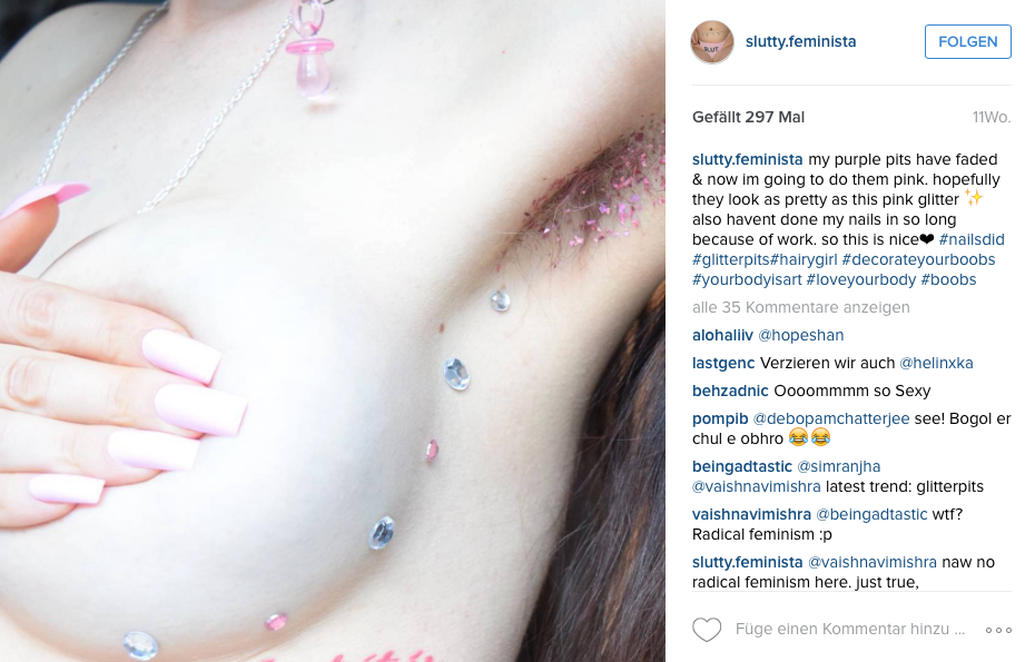 #Glitterpits: Neuer haariger Trend auf Instagram