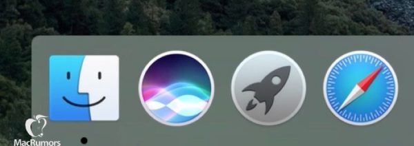 OS X Siri Dock