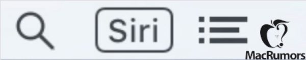 OS X Siri Menübar