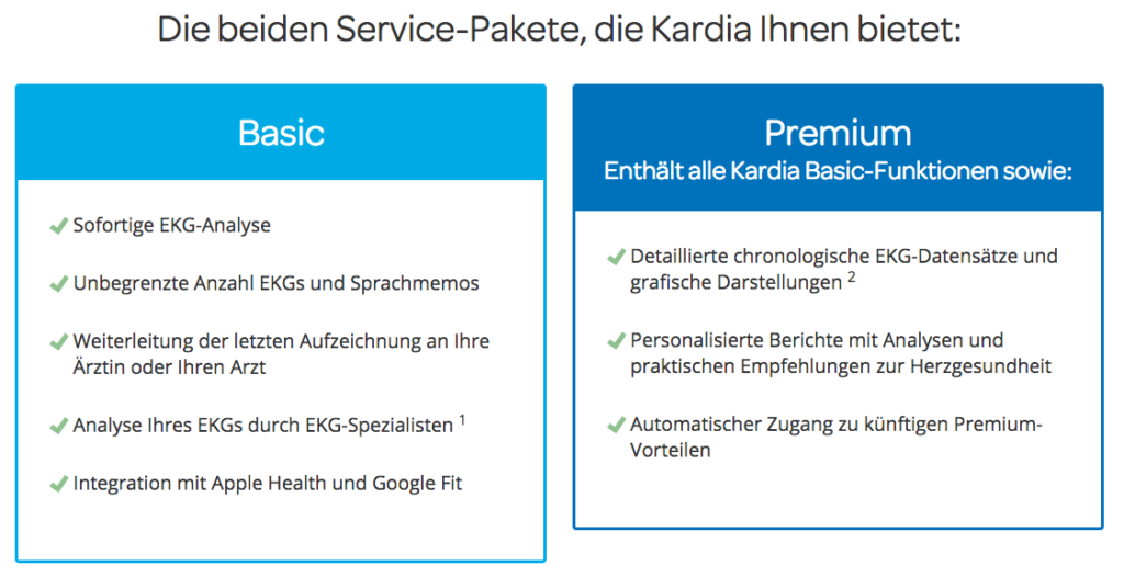 AliveCor Kardia Mobile - mobiles EKG Screenshot der App