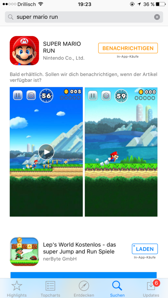 Super Mario Run für iOS