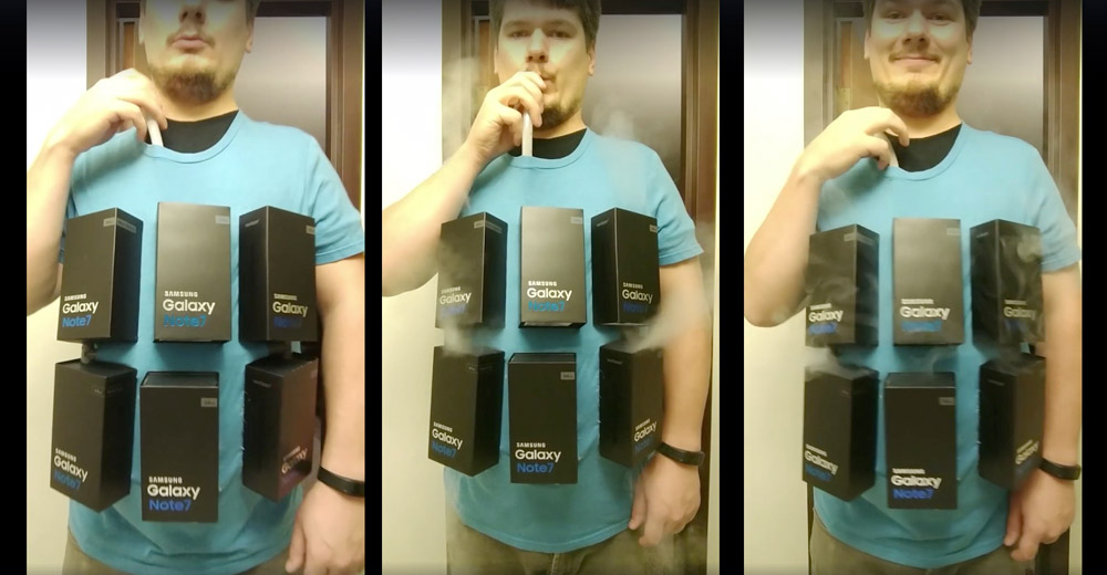 Halloween-Kostüm: Samsung Galaxy Note 7-Bombengürtel