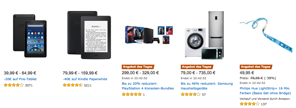 Amazon Cyber Monday Woche Tagesangebote vom 22.11.2016