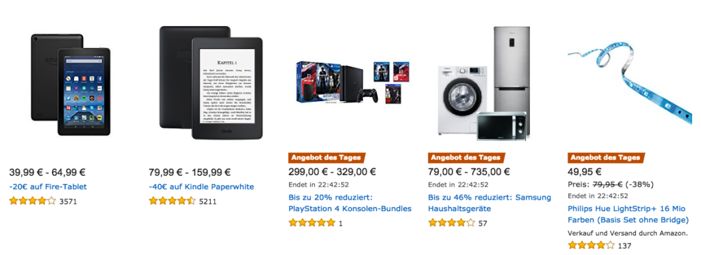 Amazon Cyber Monday: Tagesangebote vom 22.11.2016