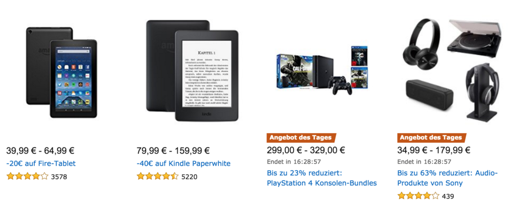 Amazon Cyber Monday Angebote vom 23.11.2016