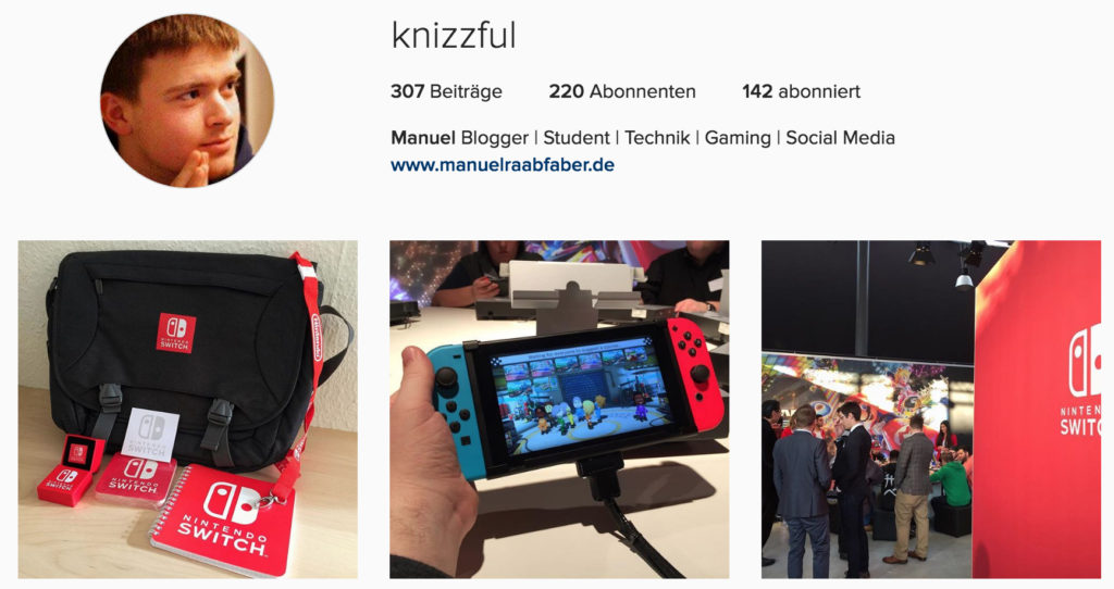 Knizzful - Manuel Raab-Faber - Instagram Profil