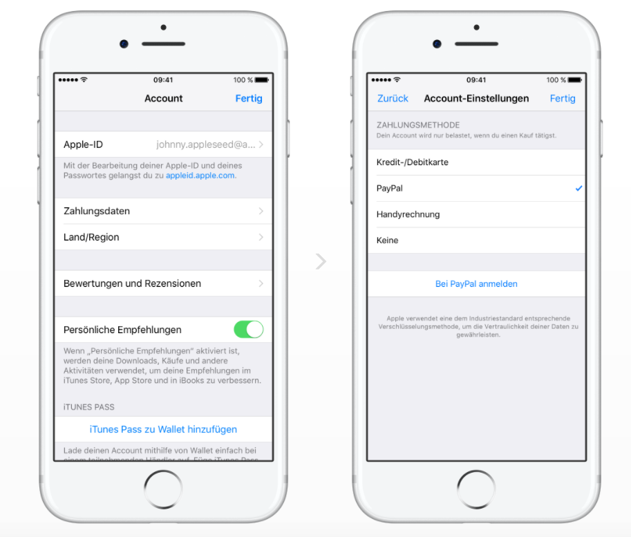 iTunes & App Store: Zahlen via PayPal künftig möglich