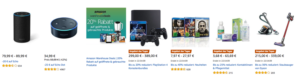 Amazon Cyber Monday Woche - Tagesangebote vom 21.11.2017