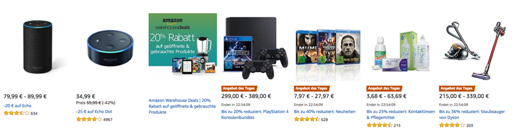 Amazon Cyber Monday: Tagesangebote vom 21.11.2017