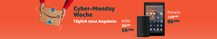 ? Amazon: Cyber-Monday Woche – Angebote 20.11.2018