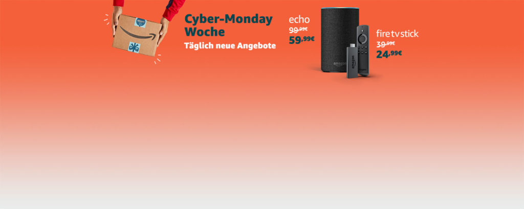 ? Amazon: Cyber-Monday Woche – Angebote 22.11.2018