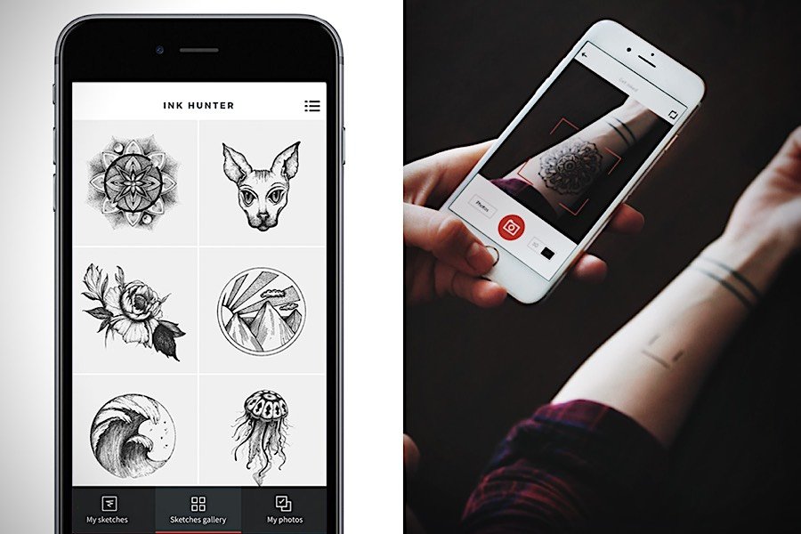 INKHUNTER: Tattoos vorab per App auf der Haut ansehen